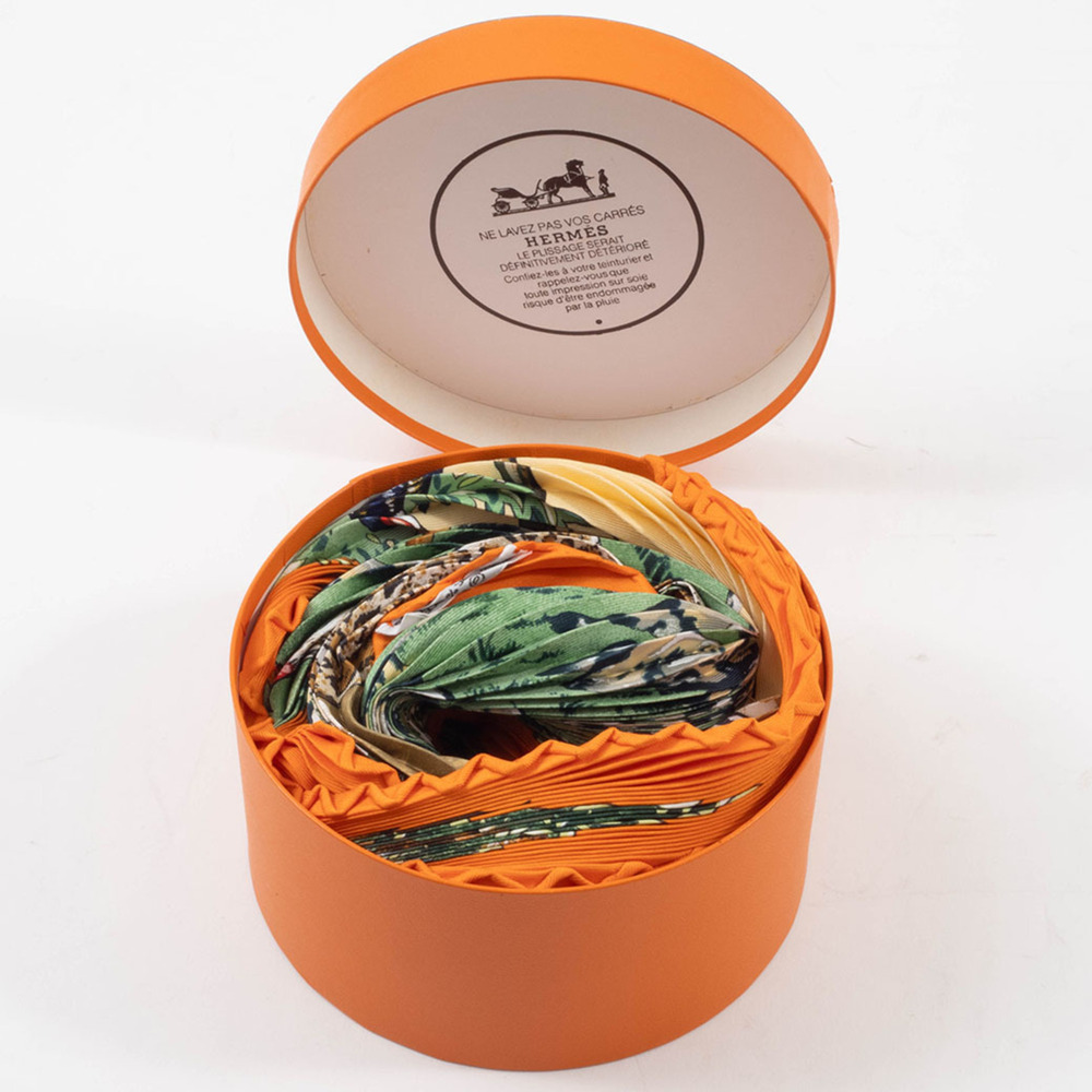 HERMES Authentic Black Silk Scarf - Picture 14 of 16